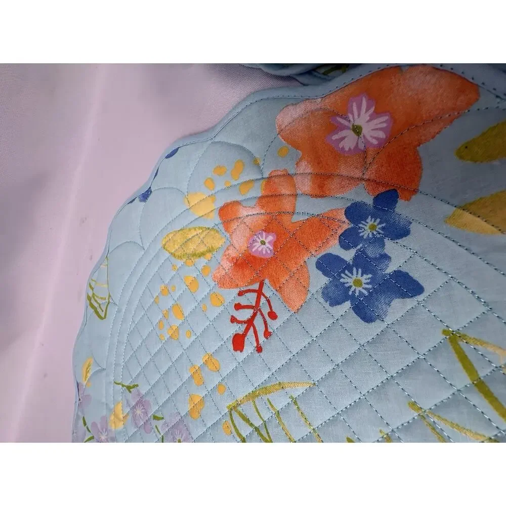 Sonoma Spring Cottage Cotton Scallop Edge Placemats Set of 8